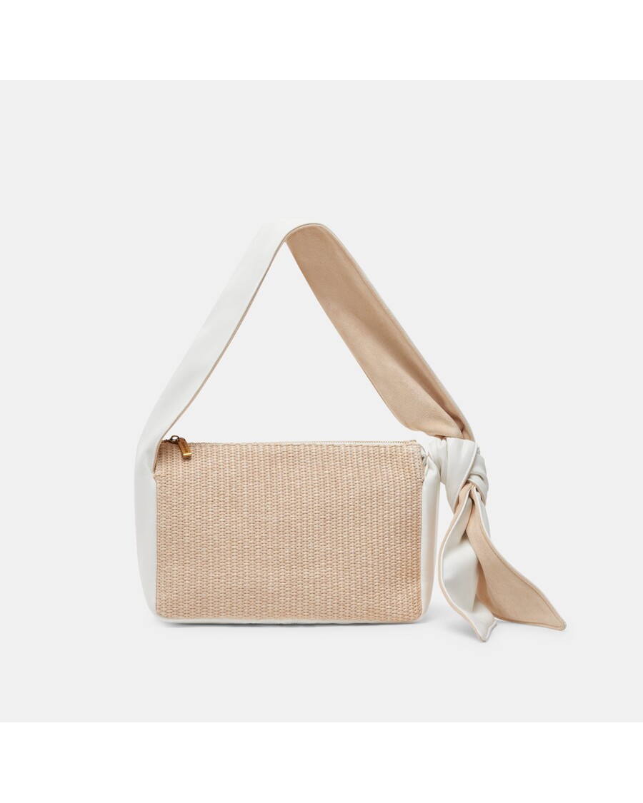 Dolce Vita LOUISE SHOULDER BAG NATURAL RAFFIA