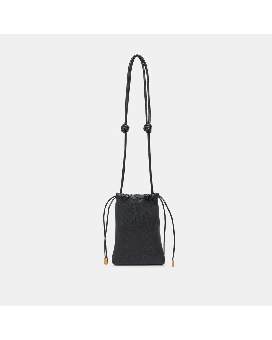 Dolce Vita EVIE CROSSBODY POUCH BLACK PEBBLE LEATHER