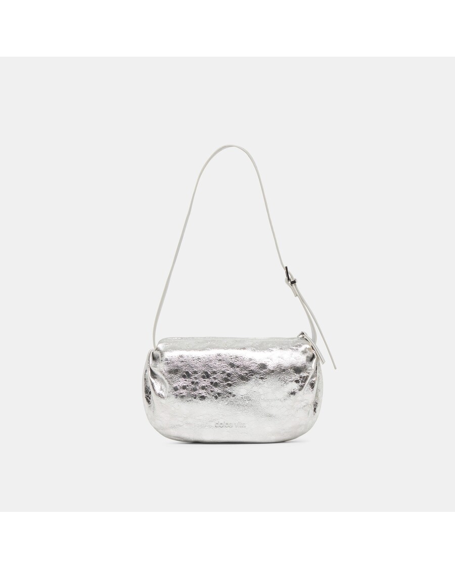 Dolce Vita LIVI SHOULDER BAG SILVER DISTRESSED LEATHER