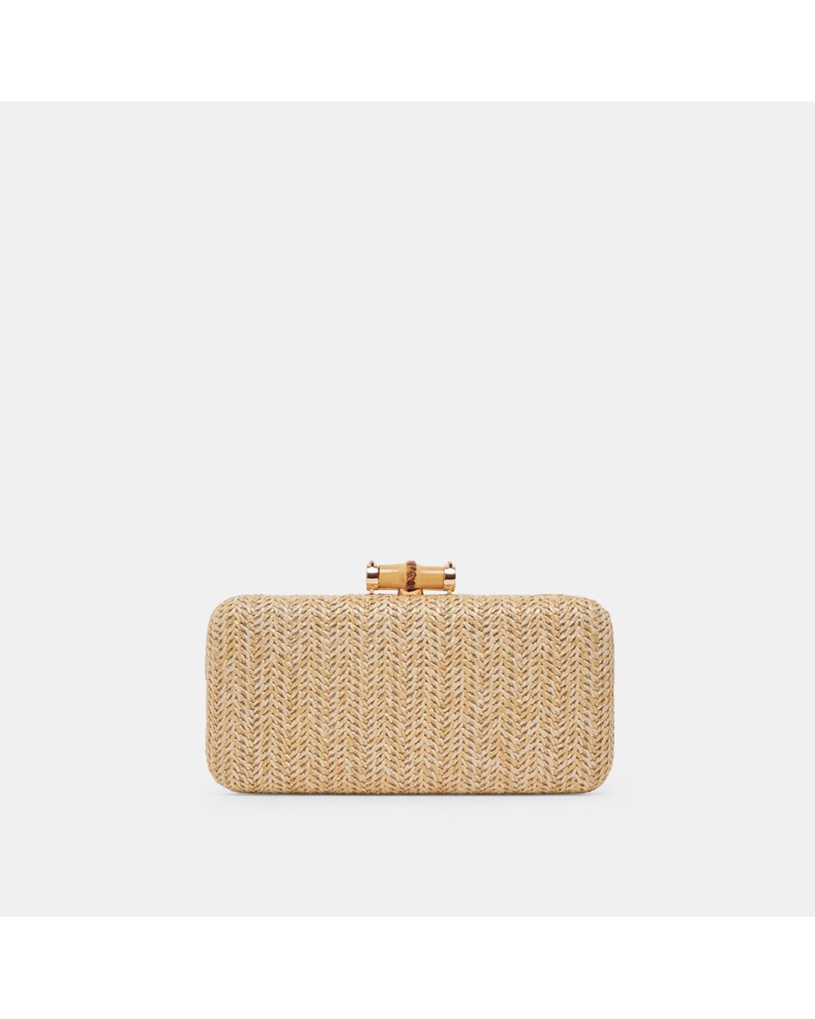 Dolce Vita SOLACE CLUTCH NATURAL RAFFIA