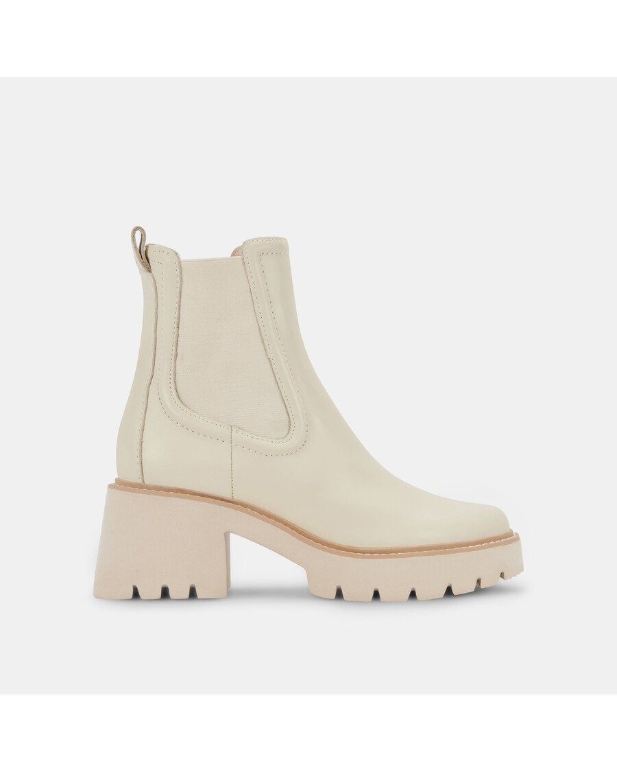 Dolce Vita HAWK H20 WIDE BOOTIES IVORY LEATHER