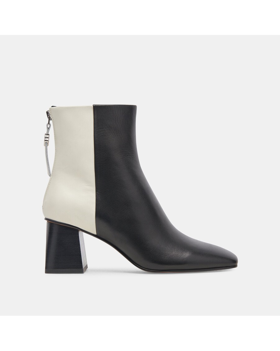 Dolce Vita FIFI H2O BOOTIES BLACK WHITE LEATHER