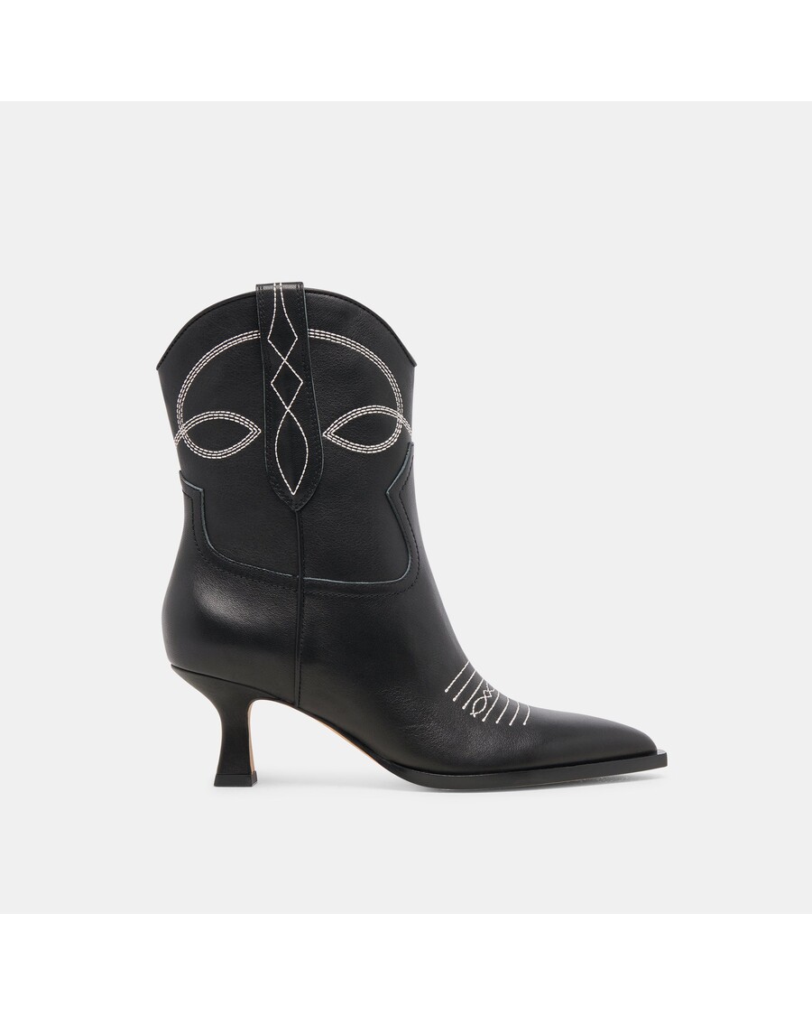 Dolce Vita ANGEL BOOTIES BLACK WHITE LEATHER