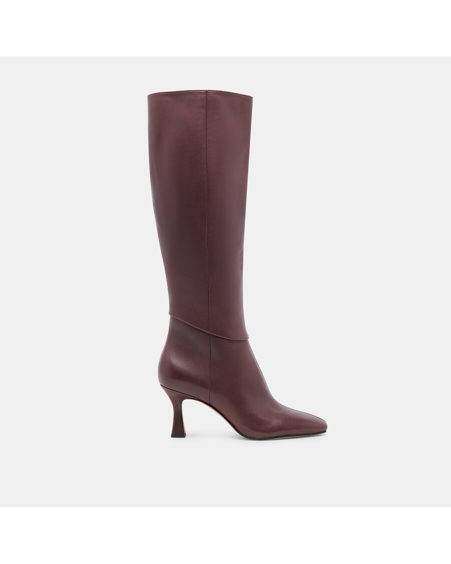 Dolce Vita GYRA WIDE CALF BOOTS WINE LEATHER