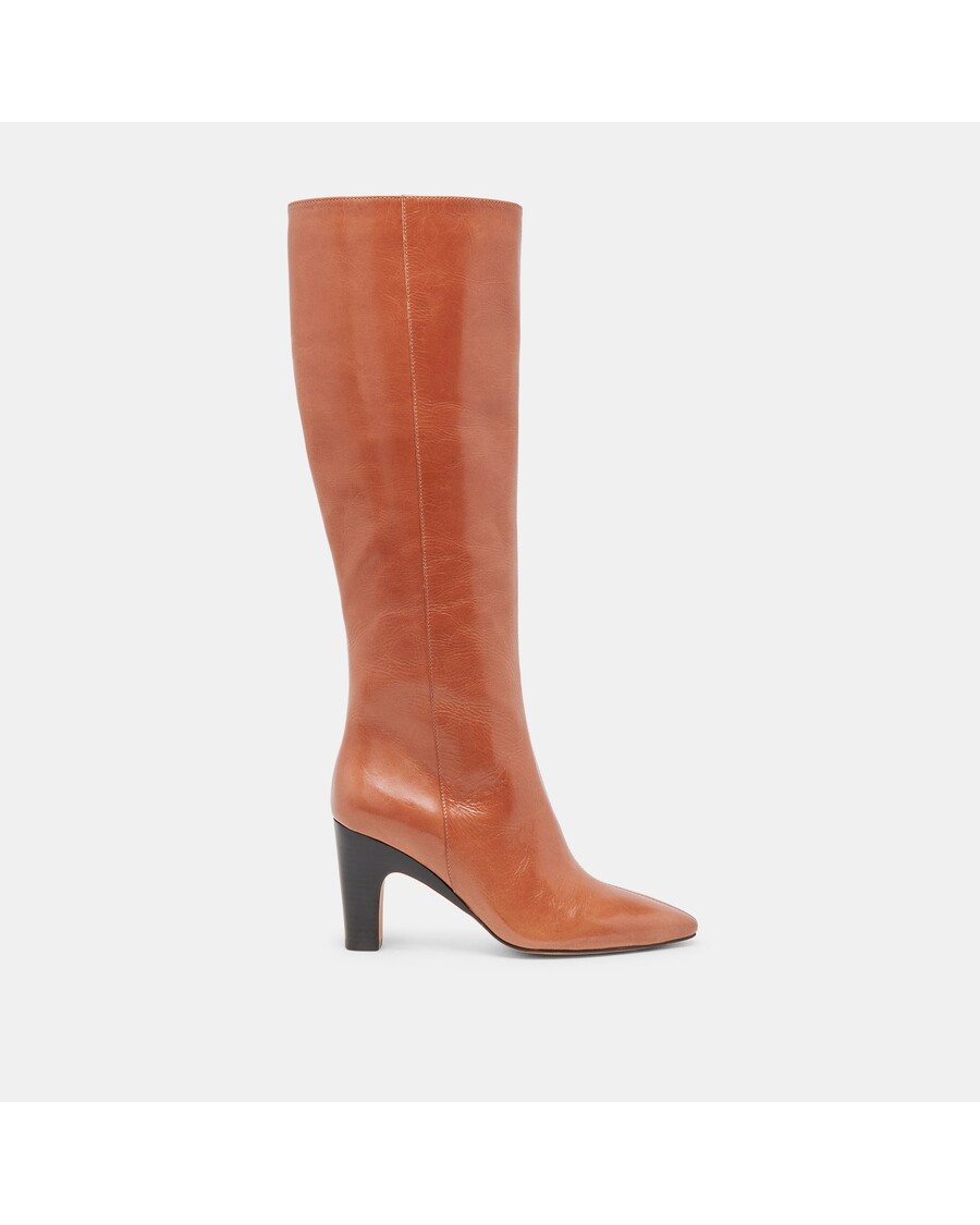 Dolce Vita NELAS WIDE CALF BOOTS COGNAC LEATHER