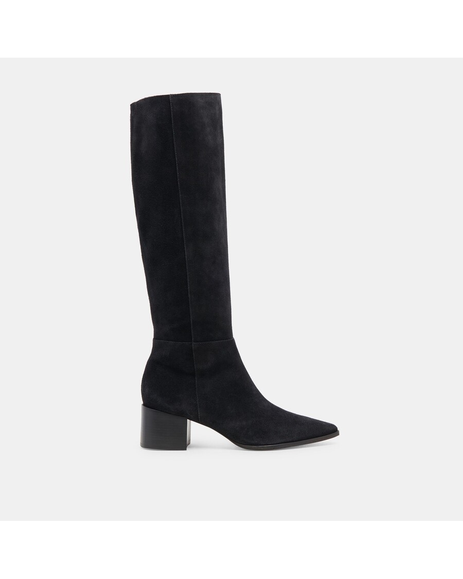 Dolce Vita KIRSON WIDE CALF BOOTS ONYX SUEDE