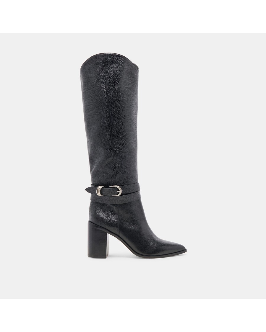 Dolce Vita TYRONE WIDE CALF BOOTS BLACK LEATHER