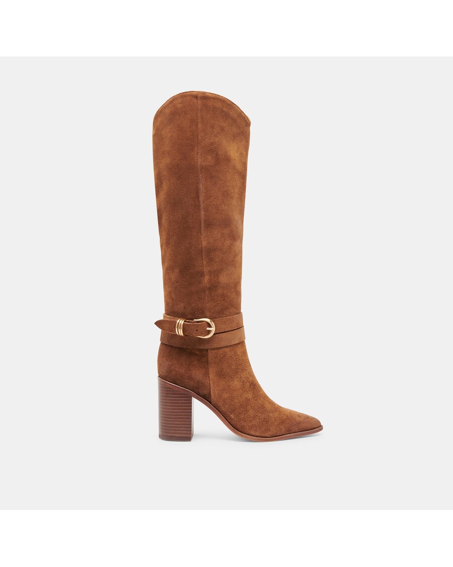 Dolce Vita TYRONE WIDE CALF BOOTS BROWN SUEDE