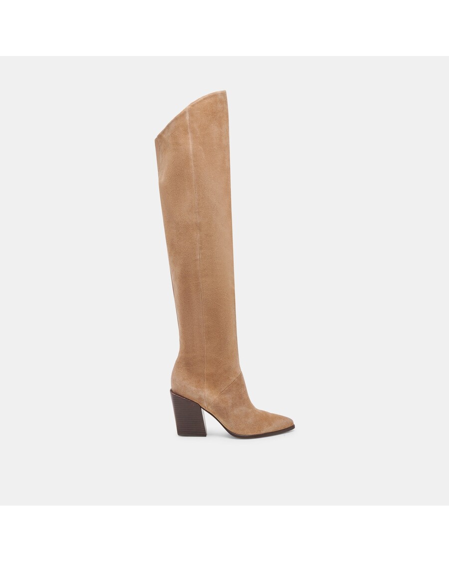 Dolce Vita LUPIN WIDE CALF BOOTS MUSHROOM SUEDE