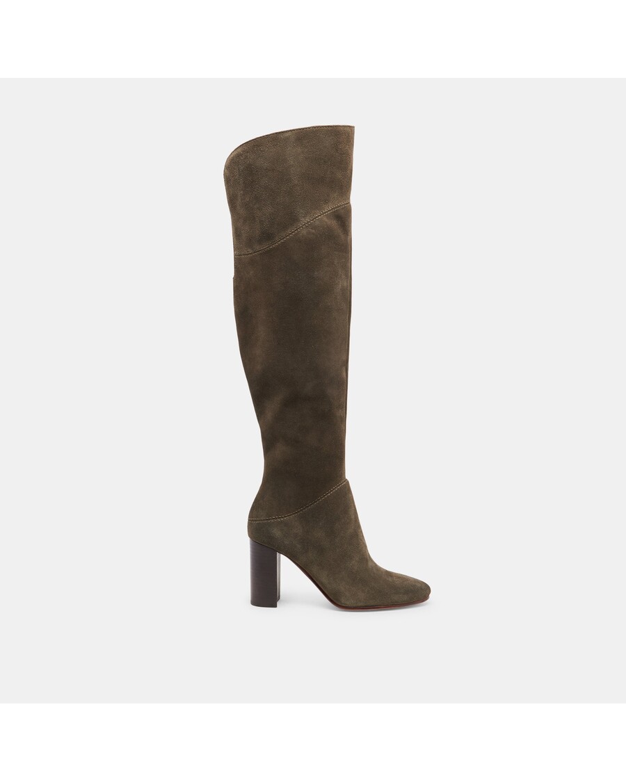 Dolce Vita SURY WIDE CALF BOOTS ARMY SUEDE