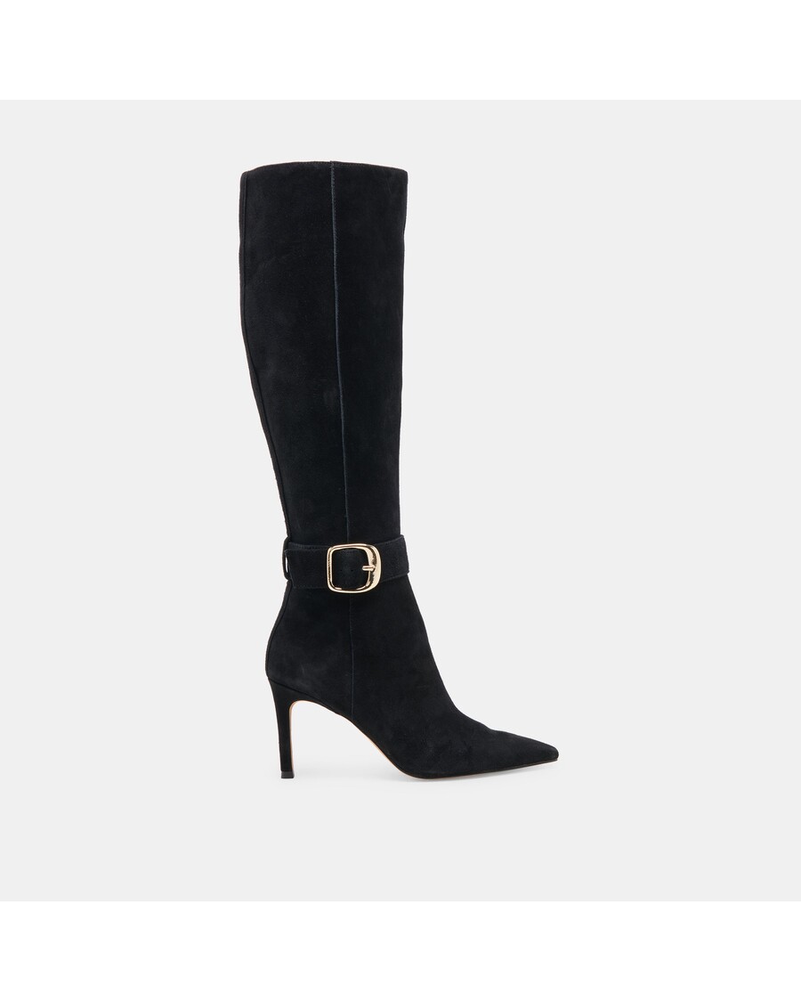 Dolce Vita KINZY WIDE CALF BOOTS ONYX SUEDE