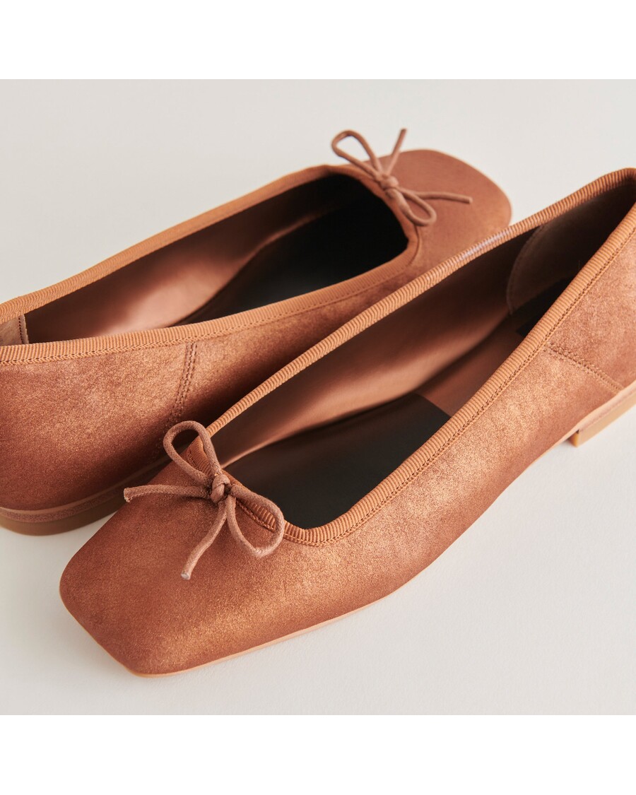 Dolce Vita ANISA BALLET FLATS COPPER METALLIC SUEDE