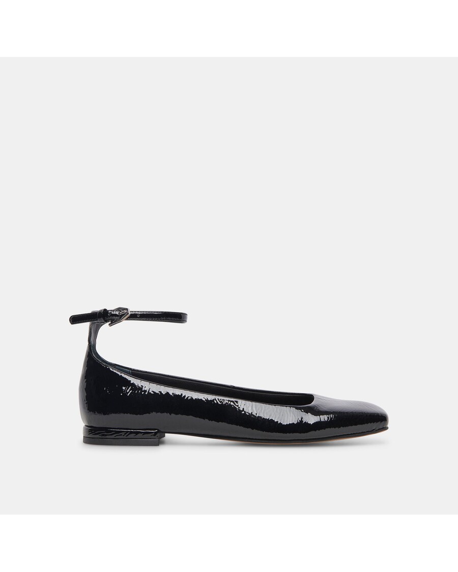 Dolce Vita ASHYA BALLET FLATS MIDNIGHT CRINKLE PATENT