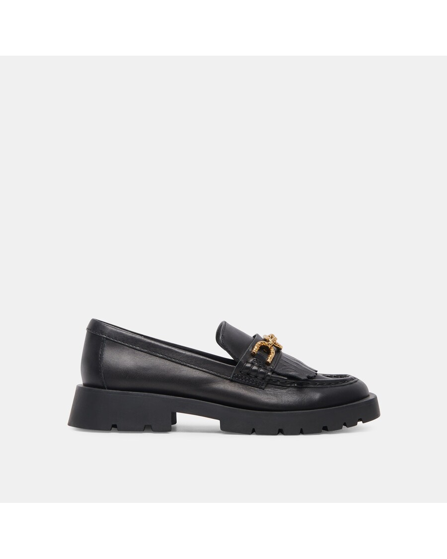 Dolce Vita ERNA FLATS BLACK LEATHER