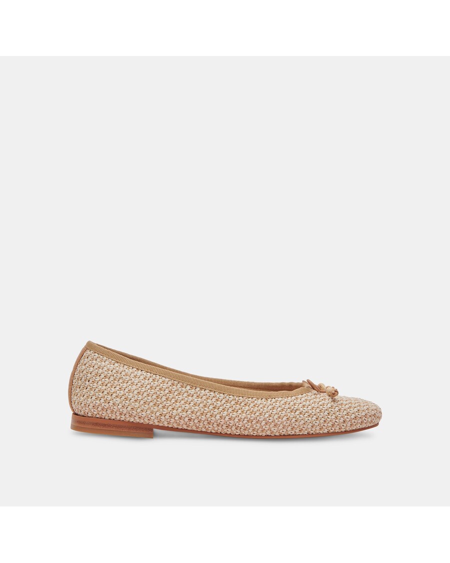 Dolce Vita CACY BALLET FLATS WHITE NATURAL RAFFIA