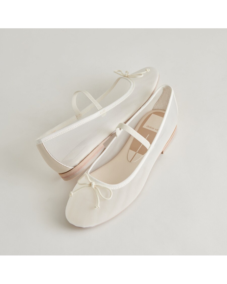 Dolce Vita CADEL BALLET FLATS IVORY MESH