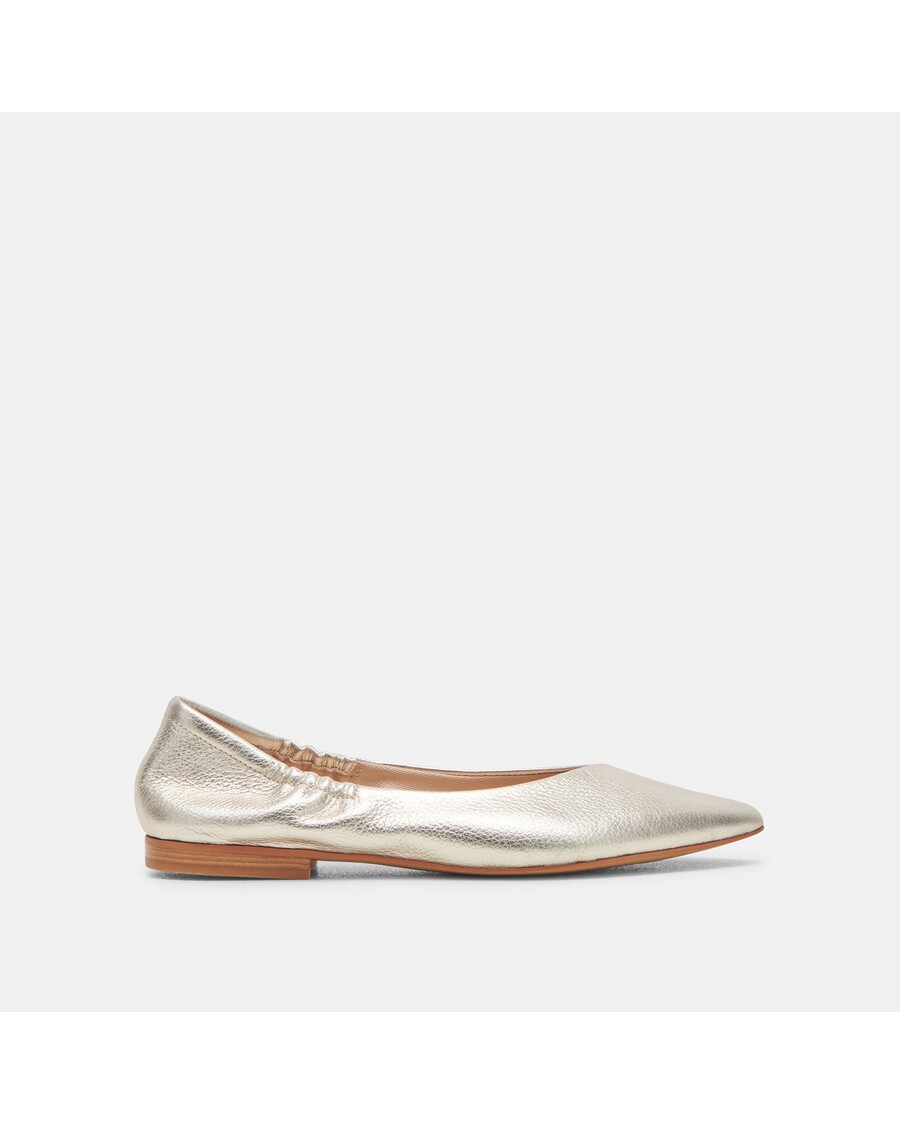 Dolce Vita NADAV BALLET FLATS PLATINUM METALLIC LEATHER