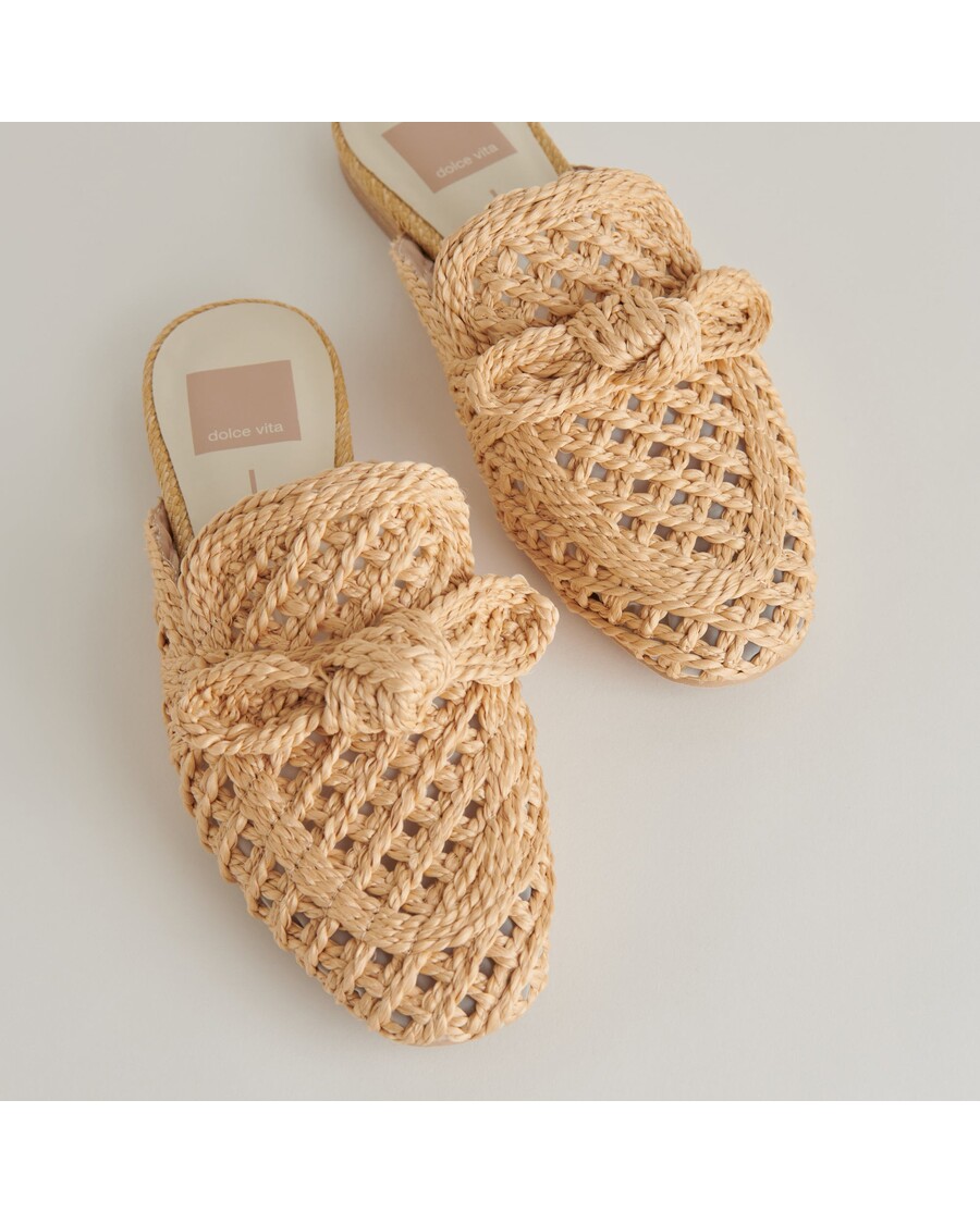 Dolce Vita SABOR FLATS LT NATURAL RAFFIA