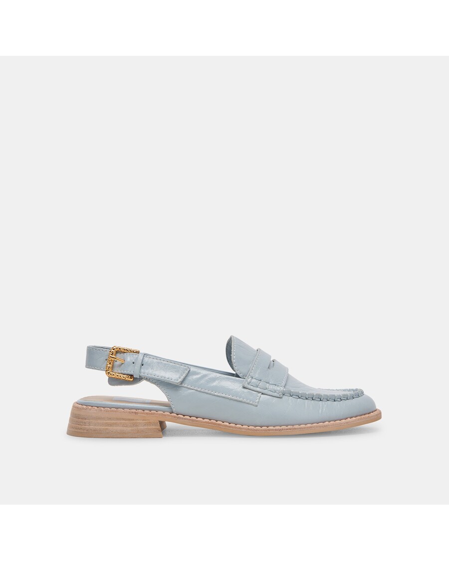 Dolce Vita HARDI LOAFERS SKY BLUE CRINKLE PATENT