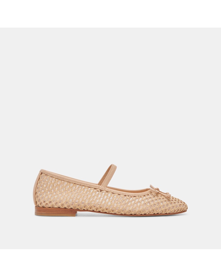 Dolce Vita CARIN RAFFIA BALLET FLATS LT NATURAL RAFFIA