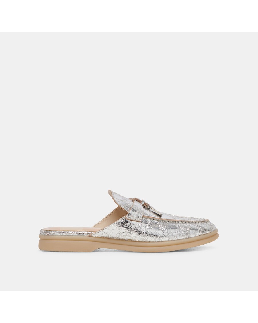 Dolce Vita LASAIL FLATS SILVER DISTRESSED LEATHER