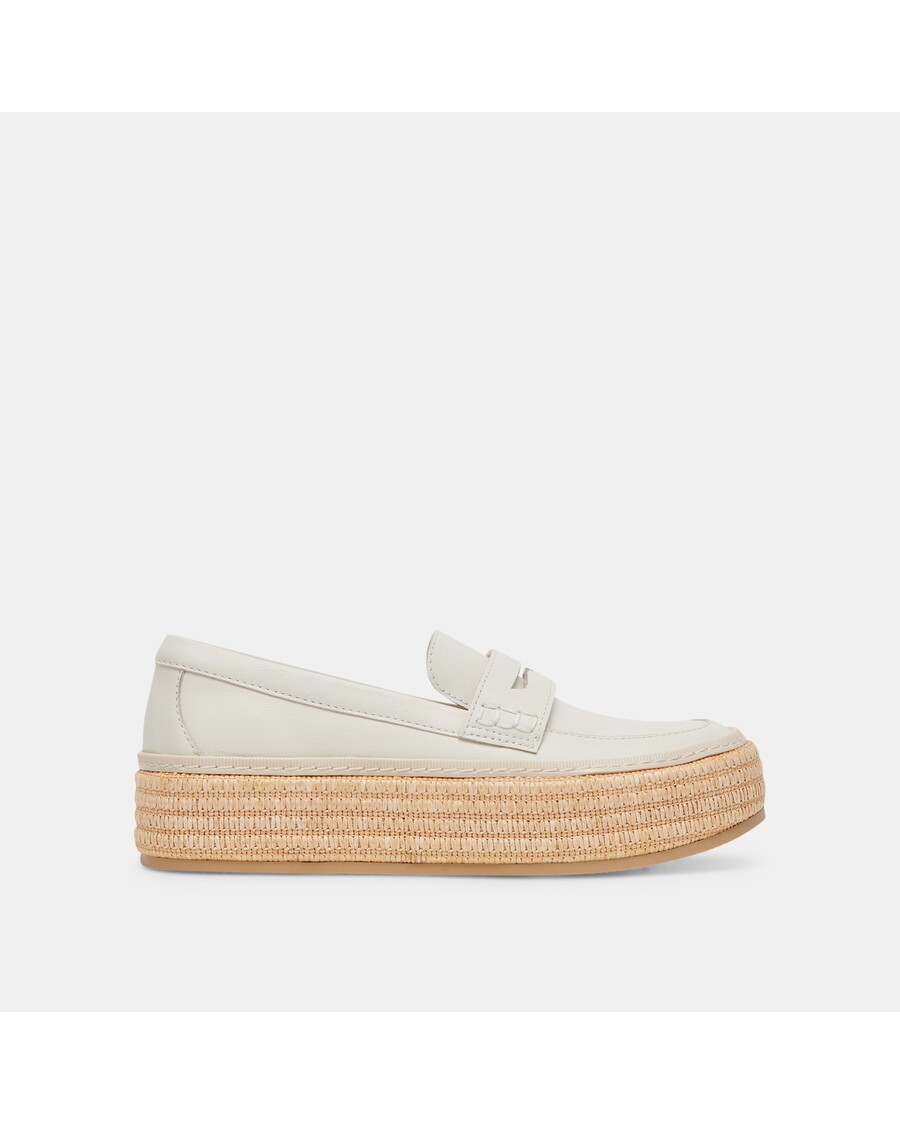 Dolce Vita RANNA LOAFERS IVORY LEATHER