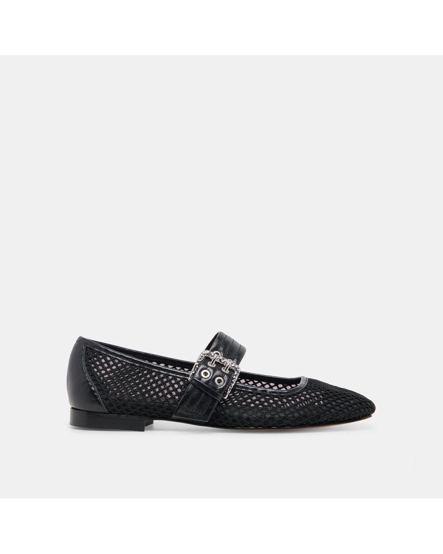 Dolce Vita ARORA BALLET FLATS ONYX WOVEN MESH