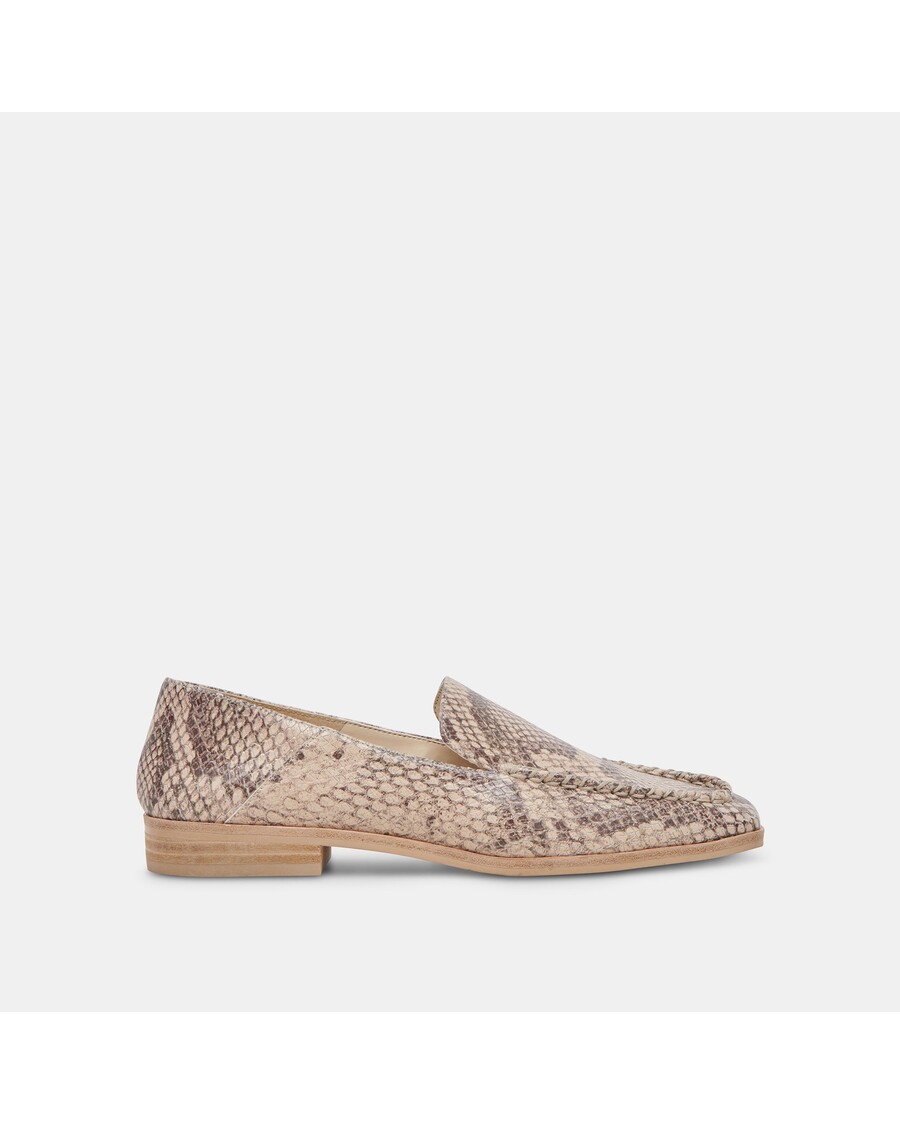 Dolce Vita BENY FLATS SAND SNAKE EMBOSSED