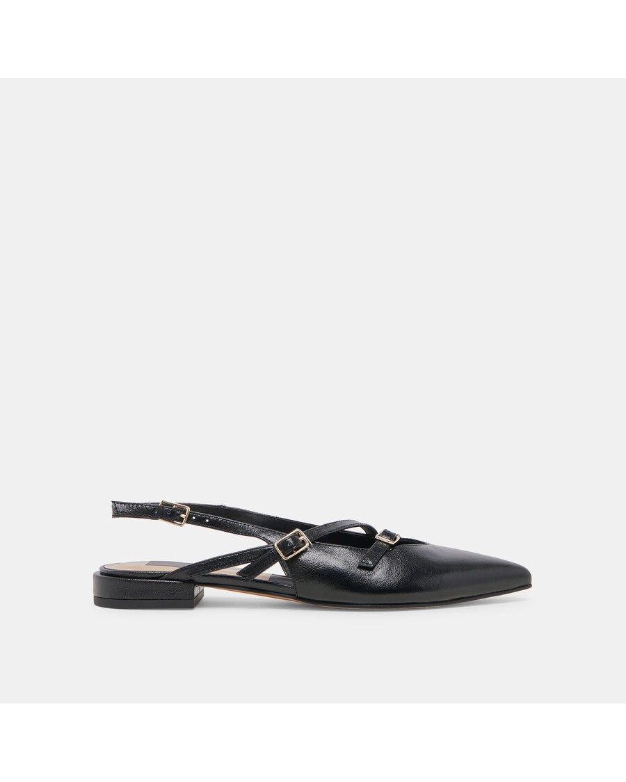 Dolce Vita PAMLA FLATS BLACK CRINKLE PATENT