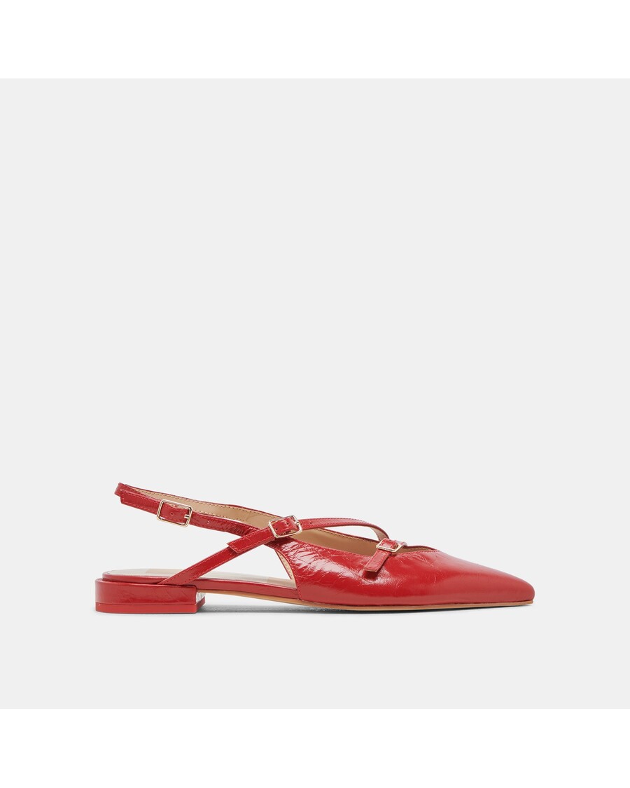 Dolce Vita PAMLA FLATS RED CRINKLE PATENT