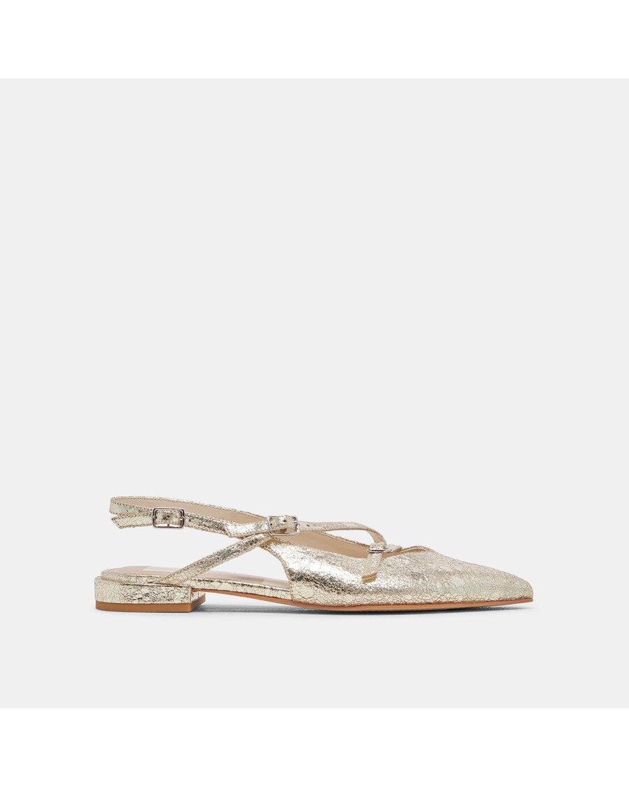 Dolce Vita PAMLA FLATS PLATINUM DISTRESSED LEATHER