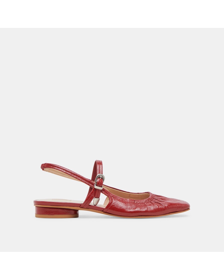 Dolce Vita RIANNE FLATS RED CRINKLE PATENT