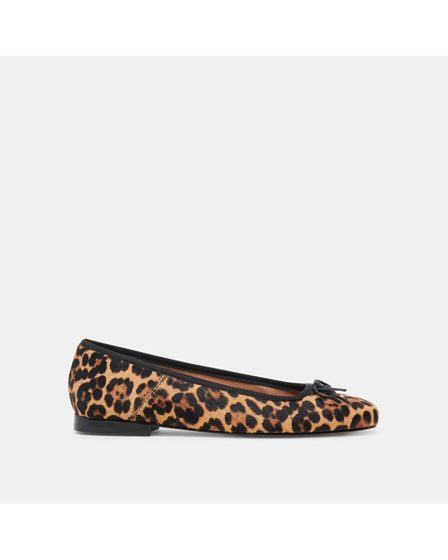 Dolce Vita ANISA BALLET FLATS DK LEOPARD CALF HAIR