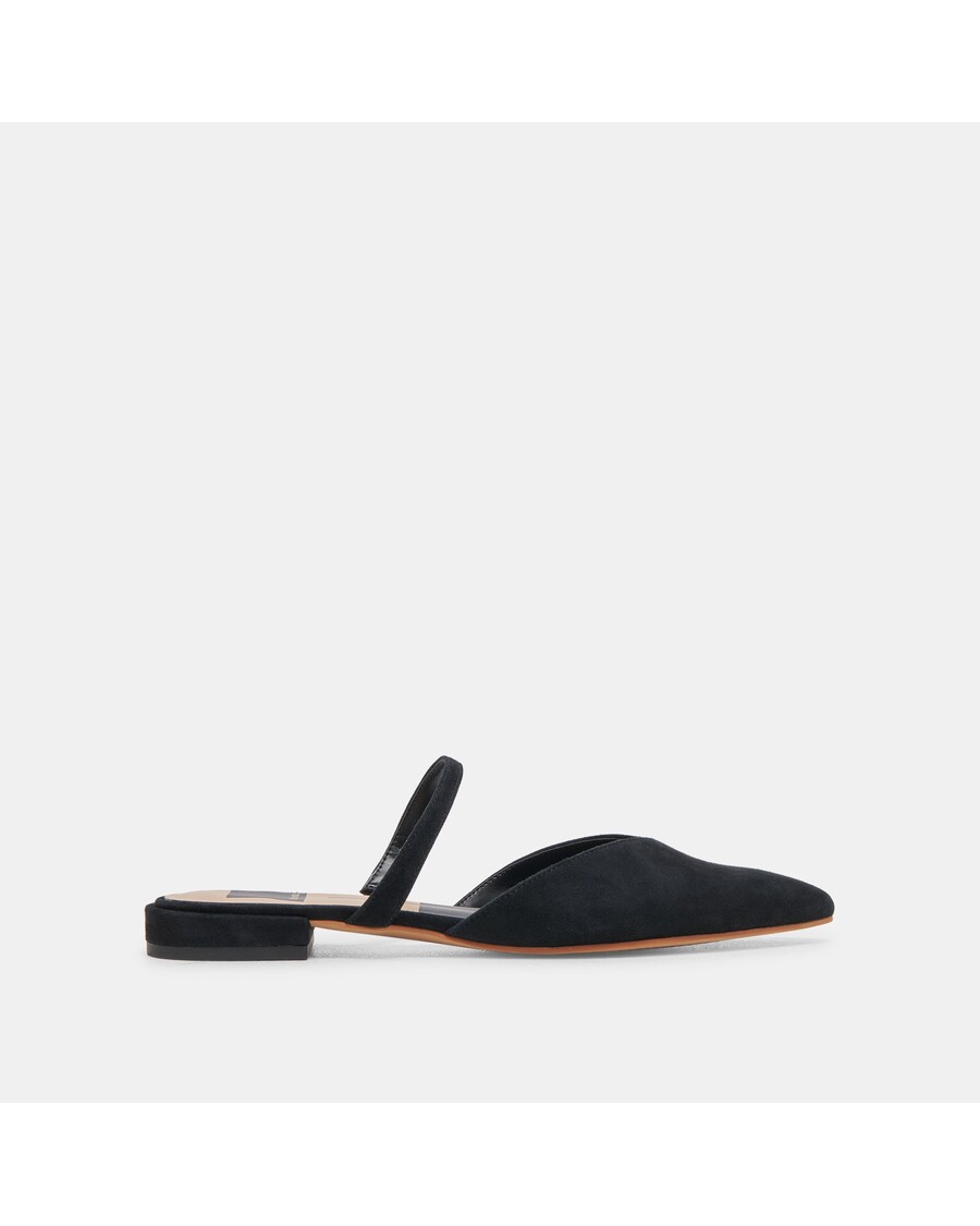 Dolce Vita KANIKA WIDE FLATS ONYX SUEDE