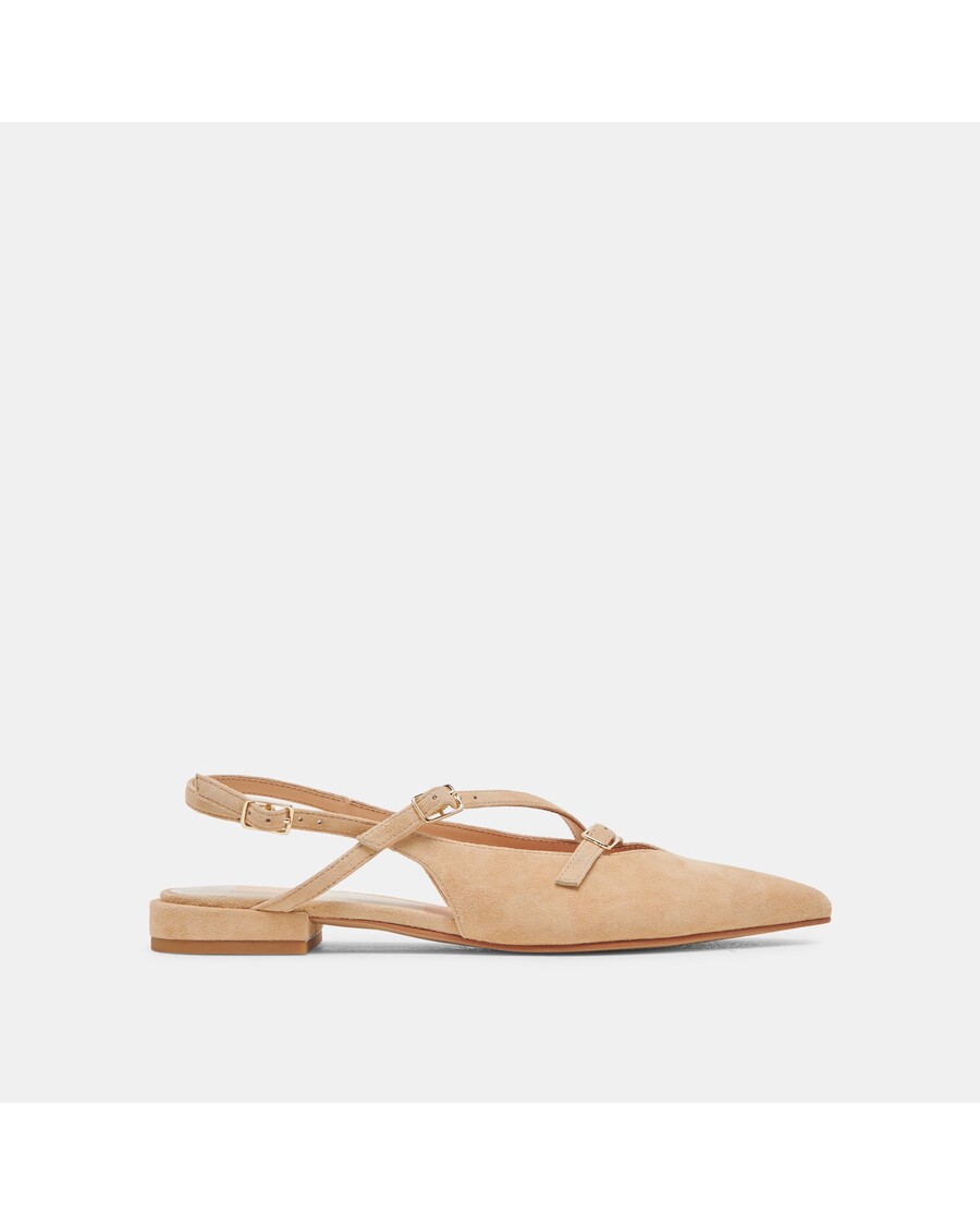 Dolce Vita PAMLA FLATS TAN SUEDE