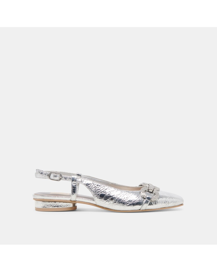 Dolce Vita RAMANO FLATS SILVER DISTRESSED LEATHER