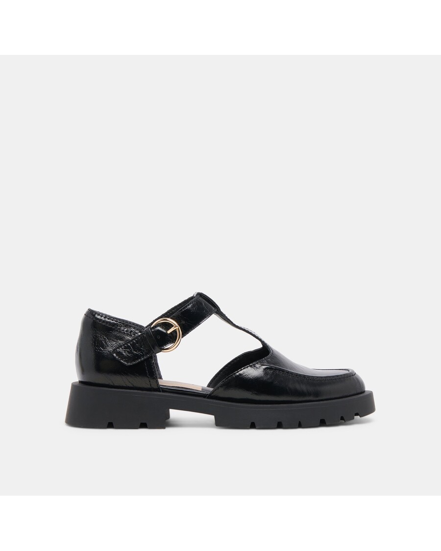 Dolce Vita EMILIO FLATS MIDNIGHT CRINKLE PATENT LEATHER