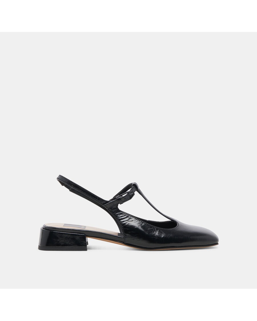 Dolce Vita DEIDRA FLATS MIDNIGHT CRINKLE PATENT LEATHER