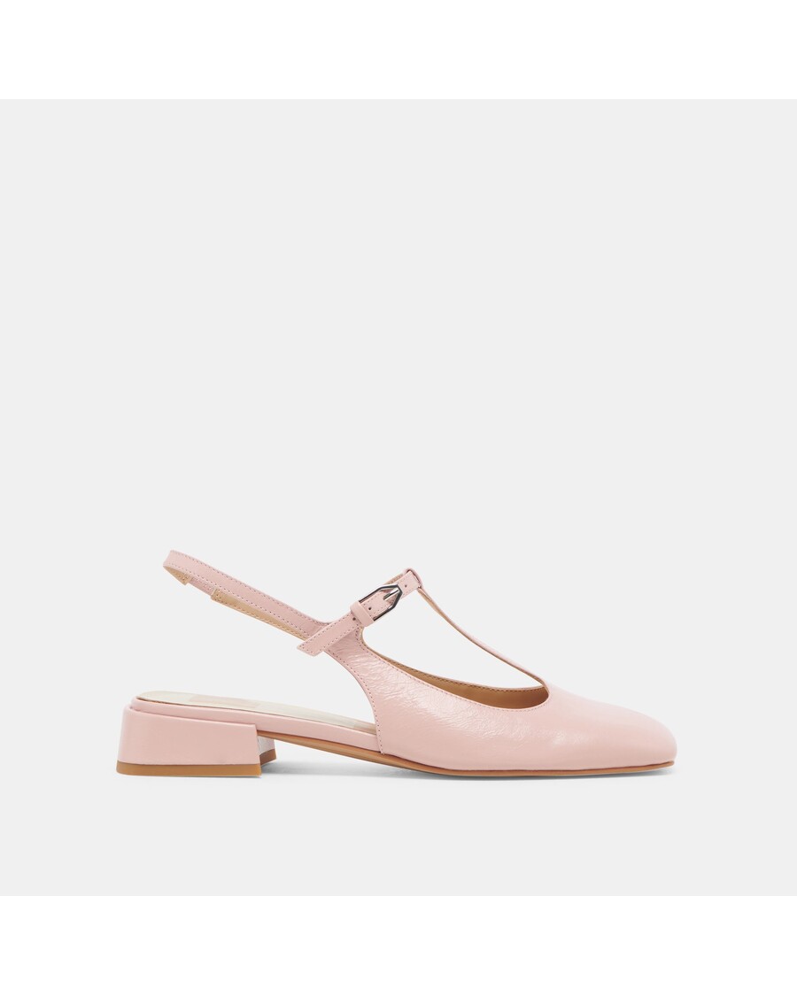 Dolce Vita DEIDRA FLATS PINK CRINKLE PATENT LEATHER