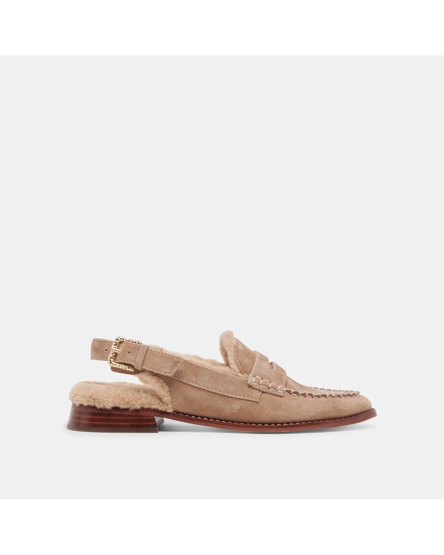 Dolce Vita HARDI PLUSH LOAFERS MUSHROOM SUEDE