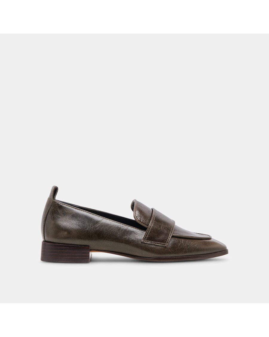 Dolce Vita NYGEL LOAFERS DARK OLIVE LEATHER