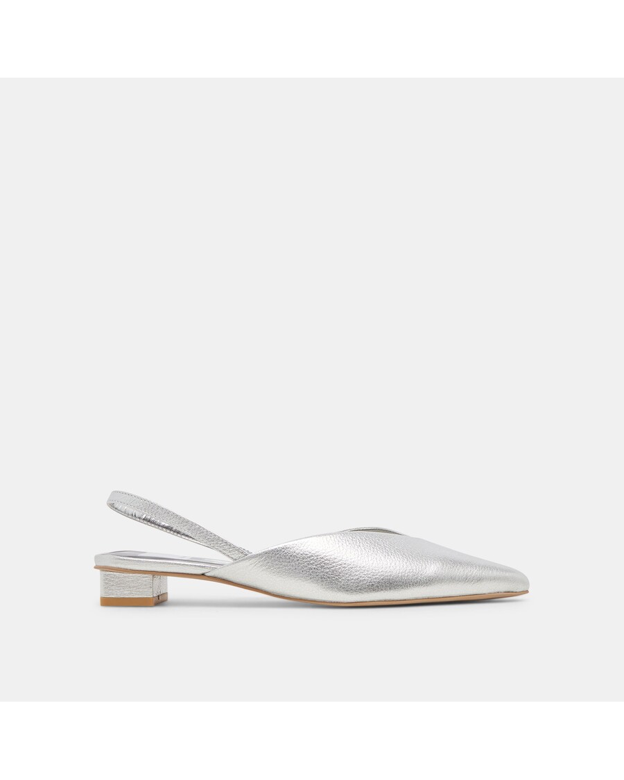 Dolce Vita BYANCA FLATS SILVER DISTRESSED LEATHER