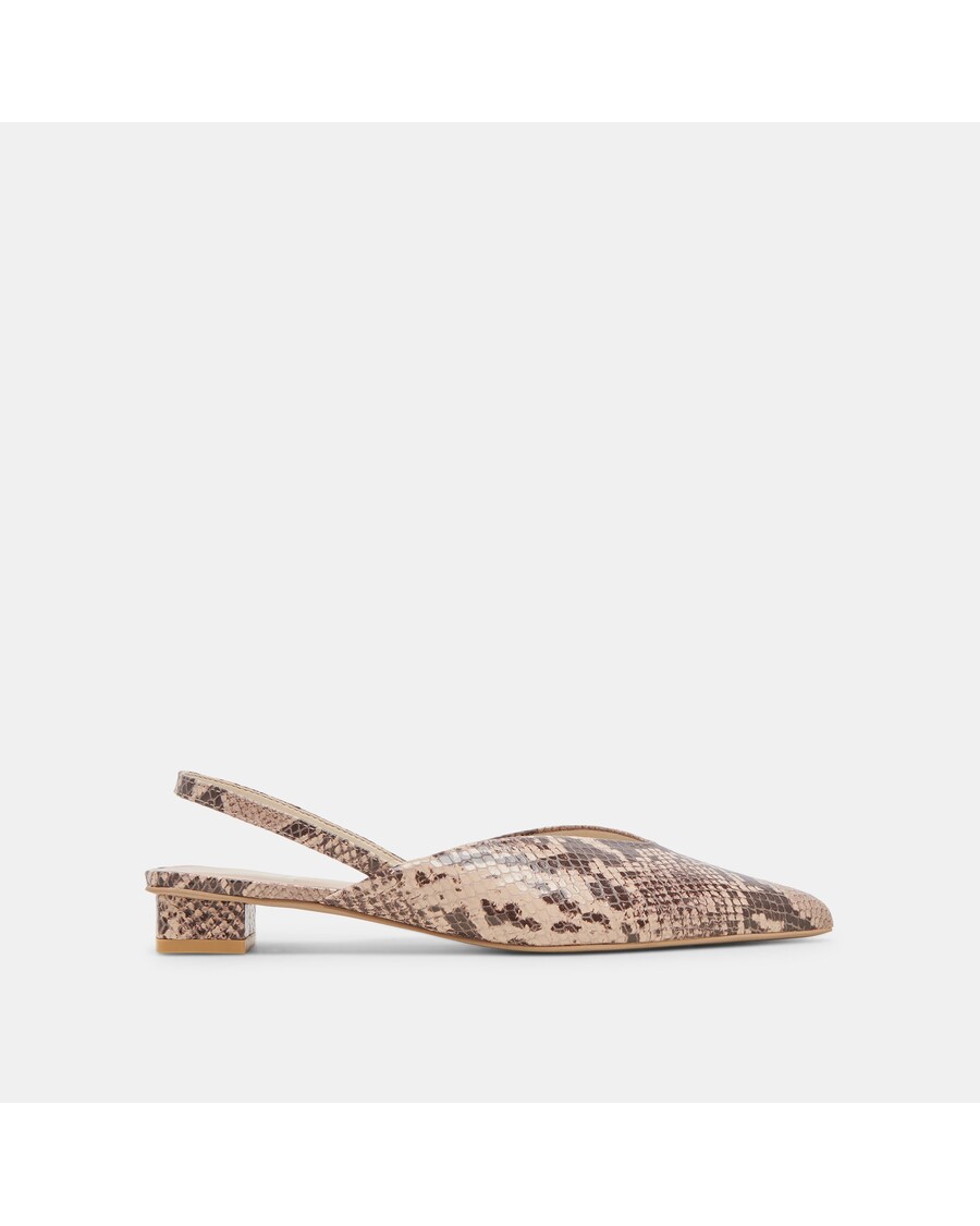 Dolce Vita BYANCA FLATS SAND EMBOSSED LEATHER