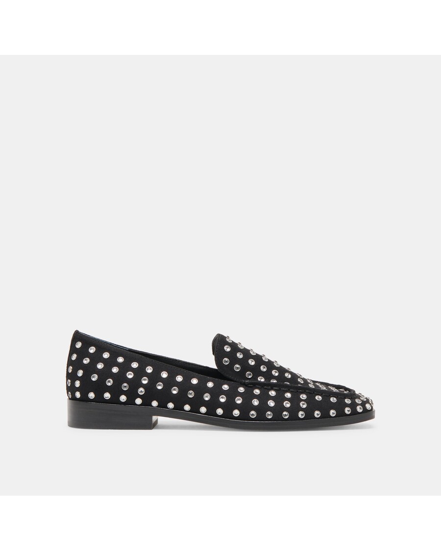 Dolce Vita BENY CRYSTAL STUD FLATS BLACK CRYSTAL