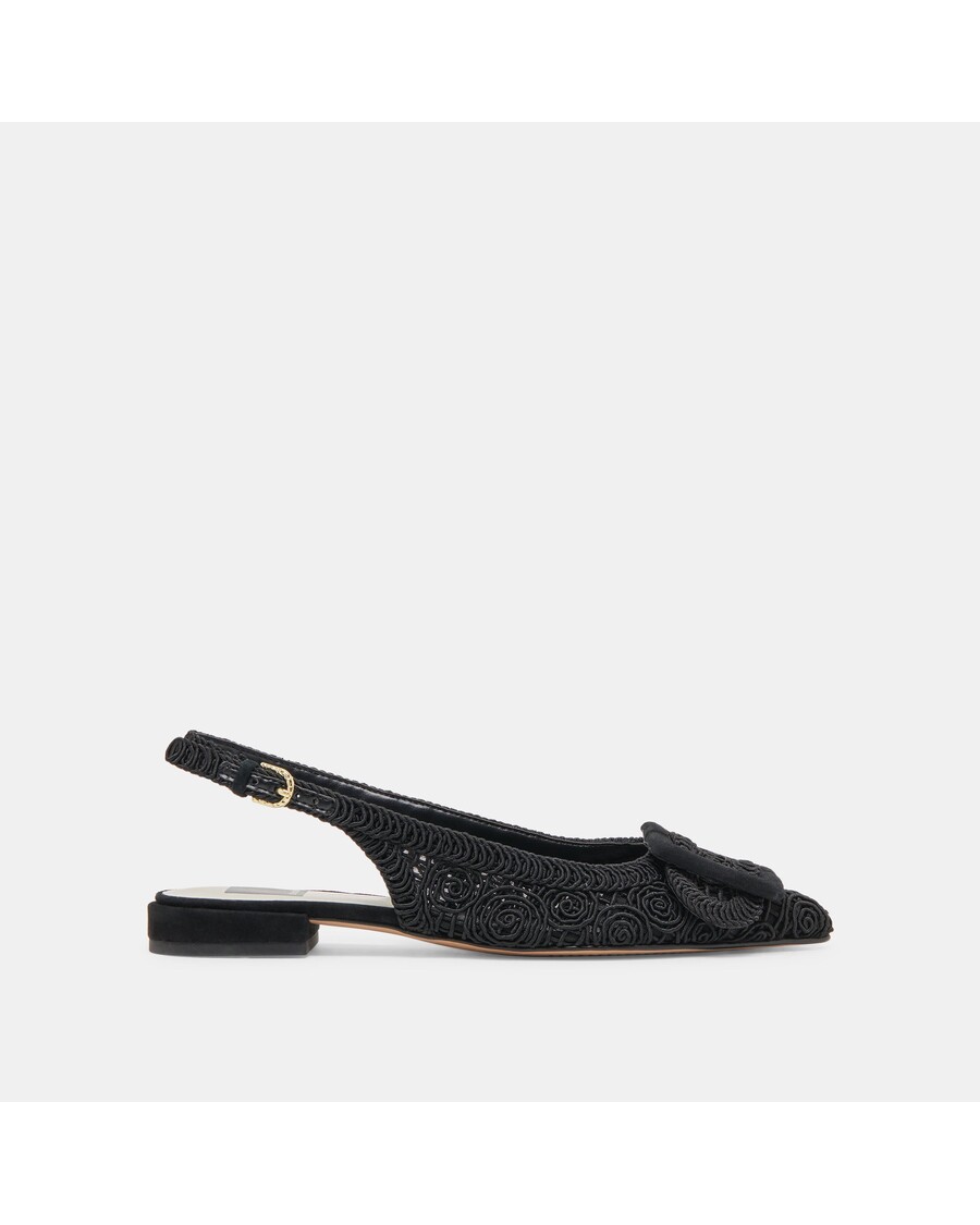 Dolce Vita PAULEY FLATS ONYX MACRAME