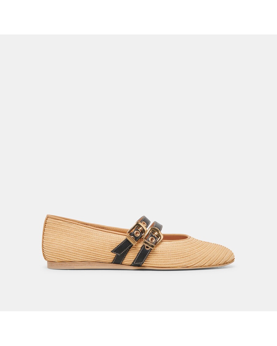 Dolce Vita BAYLEE BALLET FLATS NATURAL RAFFIA