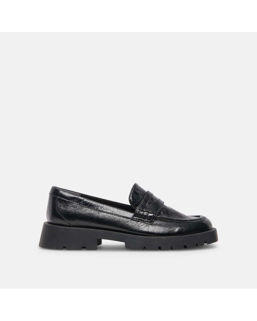 Dolce Vita ELIAS FLATS ONYX CRINKLE PATENT - re:vita