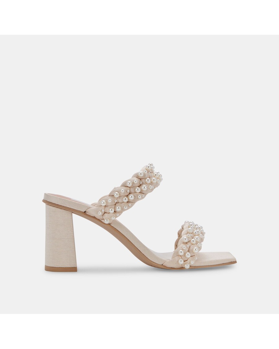 Dolce Vita PAILY PEARL HEELS VANILLA PEARLS