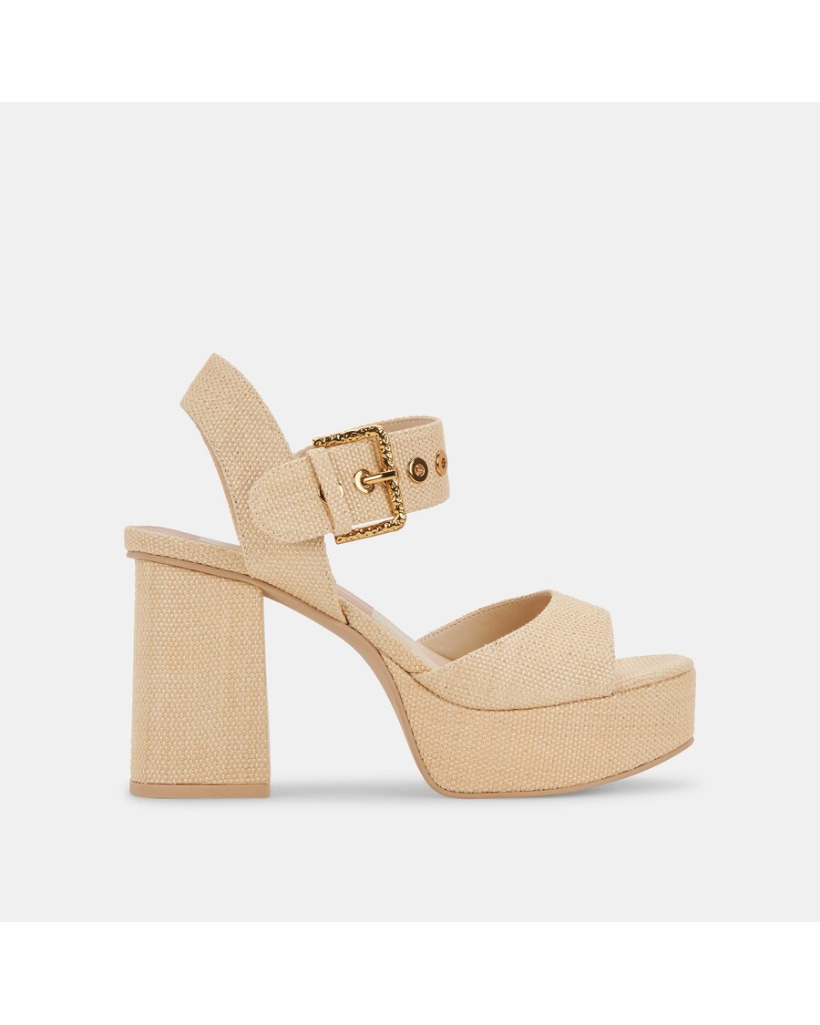 Dolce Vita BOBBY HEELS NATURAL RAFFIA