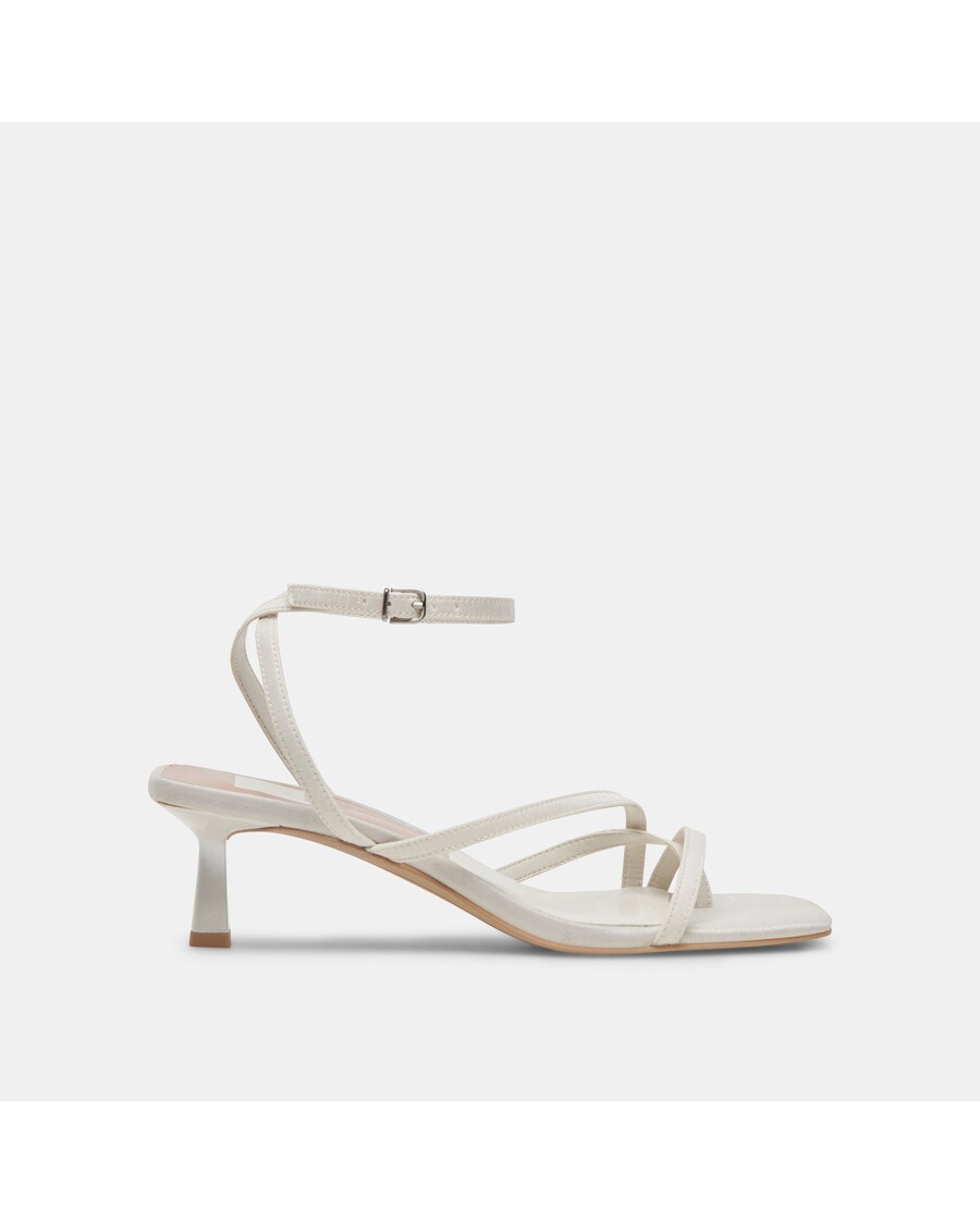 Dolce Vita BETSI HEELS OFF WHITE SATIN